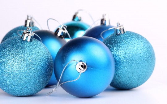 Blue Christmas Baubles or Decorations